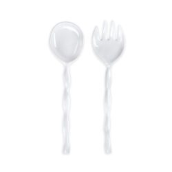 Melamine White Serve Set