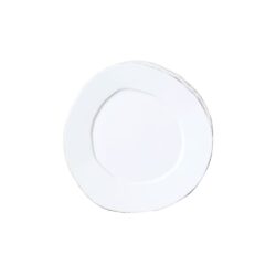Vietri Lastra White Salad Plate