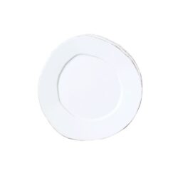 Vietri Lastra White Canape Plate