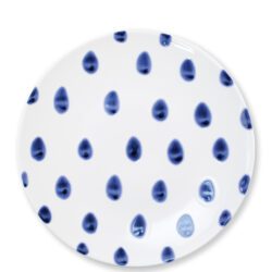 Vietri Santorini Dinner Plate, Dot