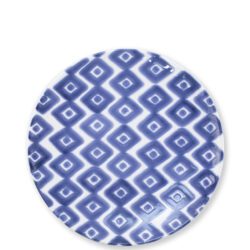 Vietri Santorini Salad Plate, Diamond
