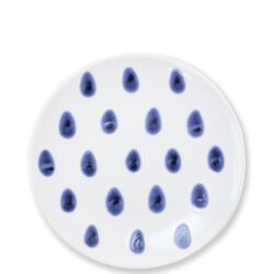 Vietri Santorini Salad Plate, Dot