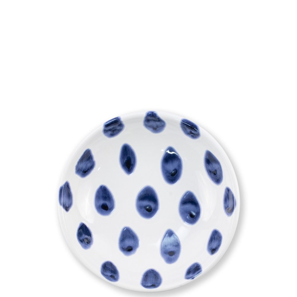 Vietri Santorini Condiment Bowl, Dot