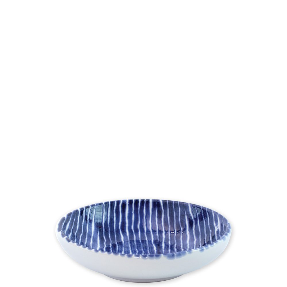 Vietri Santorini Condiment Bowl, Stripe - Image 2