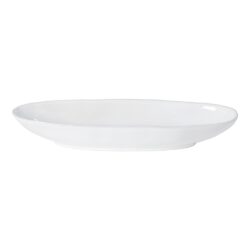 Livia Oval Platter 13", White