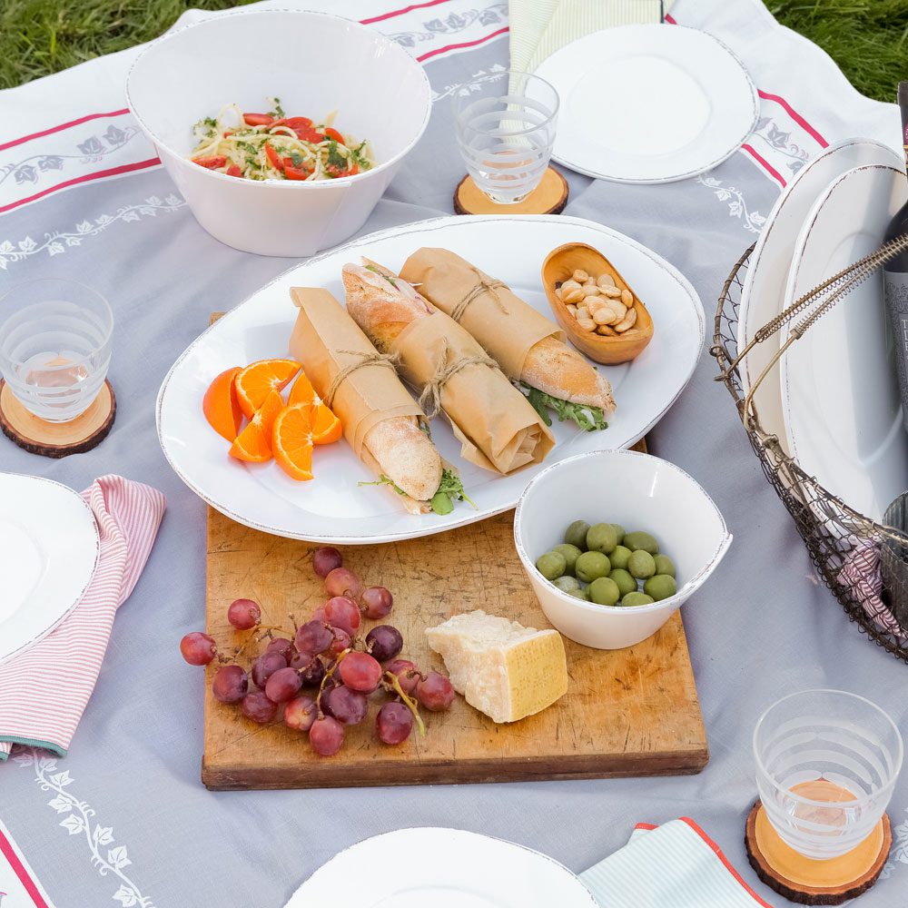 Vietri Lastra Melamine Stacking Serve Bowl - Image 3